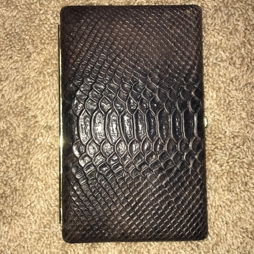 ABAS Wallet/Clutch imitation croc skin